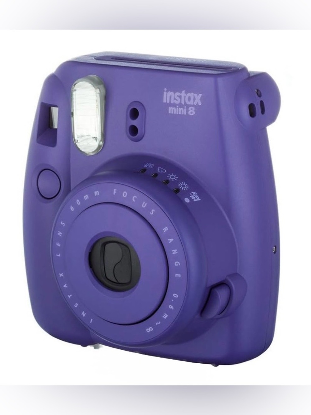 Fujifilm instax mini 8 Instant Camera in Purple, glossy film,case,view finder